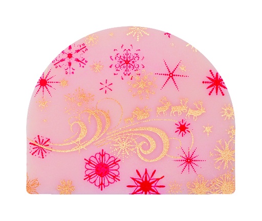 [08058100] 088106 PCB EMBOUTS DE BÛCHETTES ARRONDIS CB NUIT DE NOËL 3,95X3,9CM 140PCS ***S/CDE***