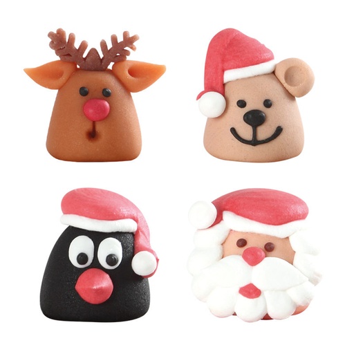 [08030171] *FF*1013760 TÊTE DE NOËL MASSEPAIN 42PCES ***S/CD***