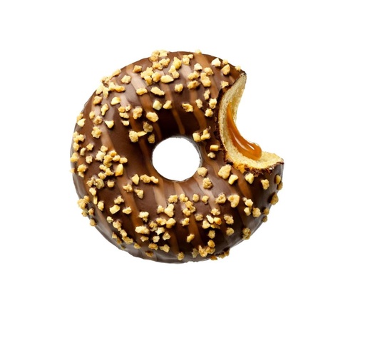 [02060276] ❄️DAUPHINE 4250992-2104793 DONUT CARAMEL FOURRE  CARAMEL SALE CARAMAZING 48 X 77GR