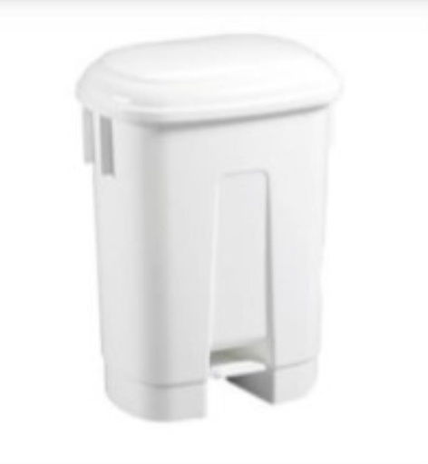 [70409902]  60L ROBUST WHITE PEDAL BIN WITH LID