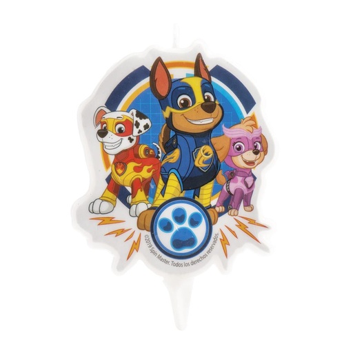 [08041296] PAW PATROL 2D CANDLE 7.5CM