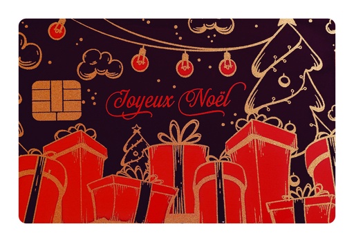 [08058167] 088104 PCB CARTES DE CRÉDIT CN LES CADEAUX 8,5X5,5CM 40PCS ***S/CDE***