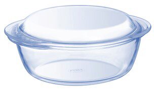[57661175] PYREX ESSENTIALS RONDE SUDDERPOT  24X20CM 2.1L+0.5LBOROSILICAAT -40+300°