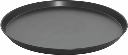 [51430032] PLATINE RONDE 32CM TOLE NOIRE BORD UNI 2.5CM