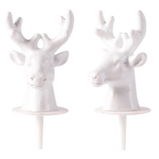 [08031643] 1015164 REINDEER HEAD 4.5 CM 24 PCES