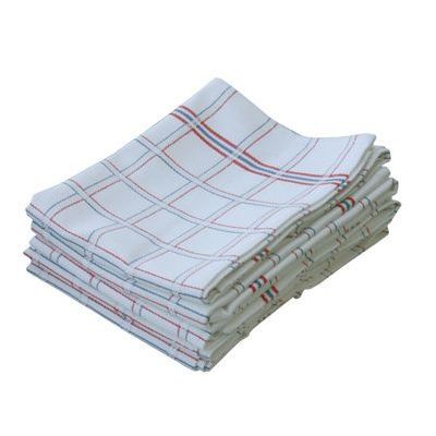 [57660166] HORECA SET OF 6 KITCHEN TOWELS 68X68 RED/BLUE CHECK 100% COTTON