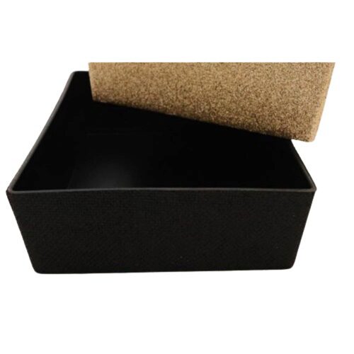 [62250599] *FF*POT / COUPE CARRÉ NOIR BRILLANT 15 X 15 X HT 6CM