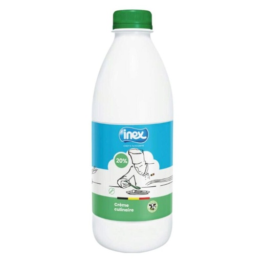[06020188] INEX 6010 20% GASTRONOM CULINARY CREAM IN 1L PLASTIC BOTTLE