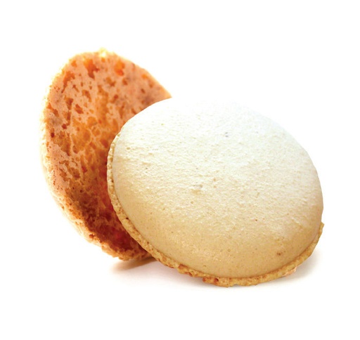 [05101309] PIDY GROTE VANILLE MACARON Ø6,9CM 64 STUKS KLAAR OM TE VULLEN