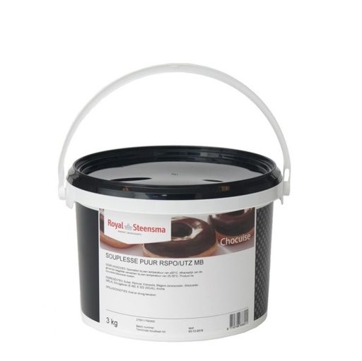 [07031300] RSPO DARK CHOCOLATE ICING SOFTNESS 3KG