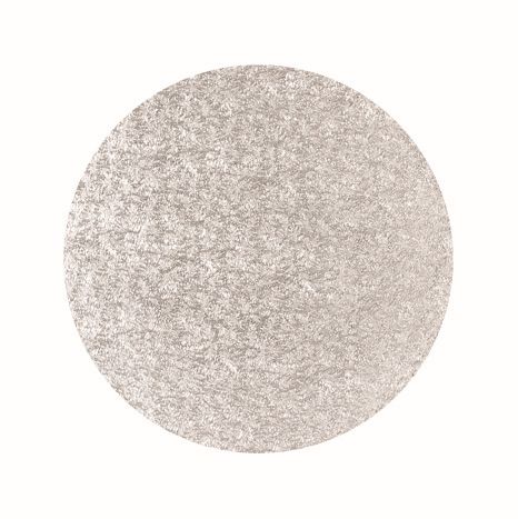 [27610021] FUNCAKES ROUND SILVER TRAY HEIGHT 13MM Ø 30CM