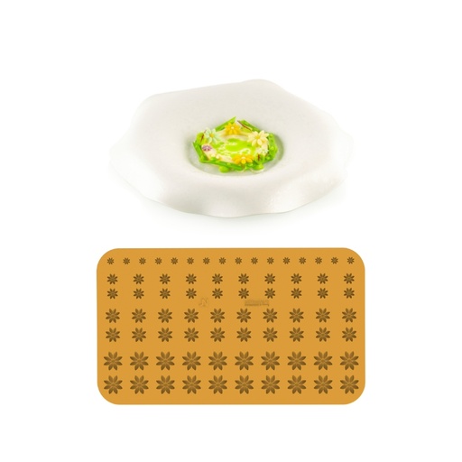 [00000625] SILIKOMART NATURAE PRO SILICONEN VORM MARGHERITA N.76 Ø3,5CM H0,2CM - Ø1,3CM H0,2CM