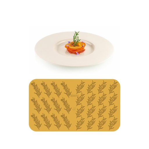 [00000627] SILIKOMART NATURAE PRO SILICONE MOLD ROSMARINO N.12 9,3X4,3XH0,2CM - N.16 7,5X3,8XH0,2CM