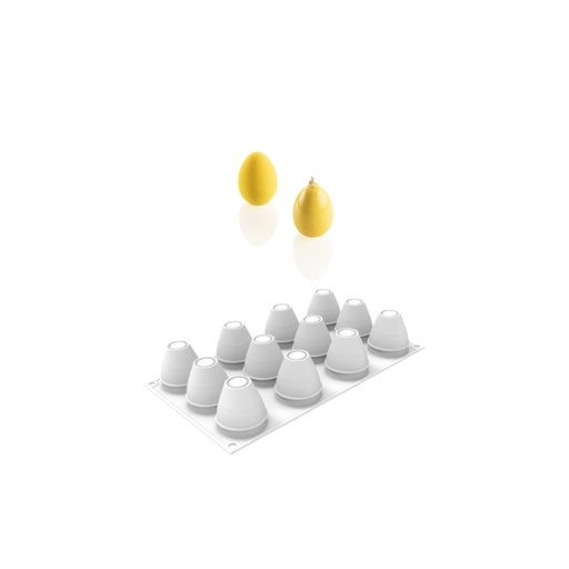 [00000647] SILIKOMART MOULE SILICONE EGG 70 N.12 Ø4,6CM H6,3CM 