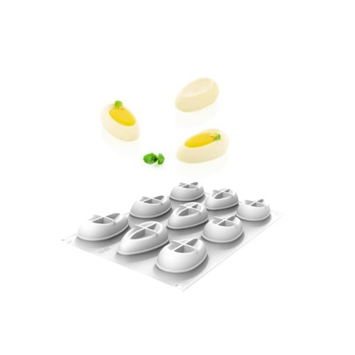 [00000649] SILIKOMART SILICONE MOLD JUDI 40 N.9 7,5X4XH2,5CM