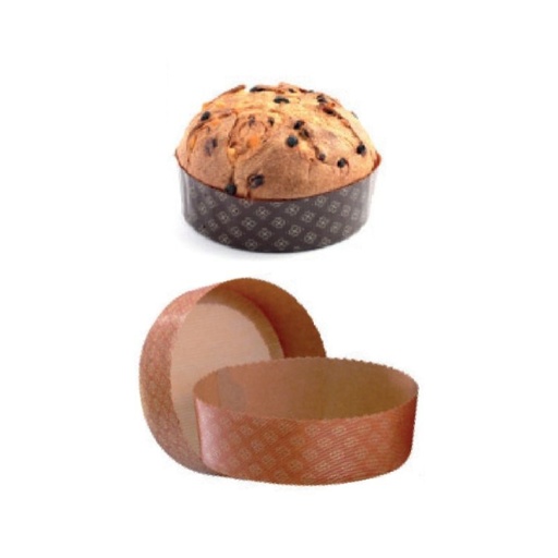 [25101175] BAKVORM PANETTONE PAPIER Ø15,5CM HT5,5CM 50ST