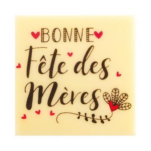 [08057743] 074050 PCB CARRÉS CB FÊTE DES MÈRES 4 CM 60PCES ***S/CD***