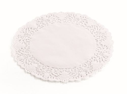 [25401254] DENTELLEN WIT IN PAPIER Ø 23CM 250 STUKKEN