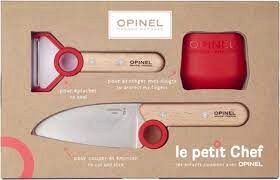 [60251390] OPINEL "LE PETIT CHEF" SET MES + SCHILDER + VINGERBESCHERMING